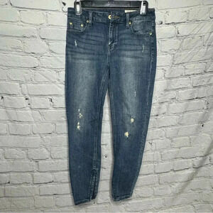 Pistola Jeans Women’s Skinny Cropped Ankle Jeans with Zippers size 27